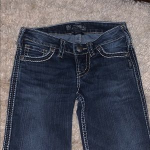 Silver brand low cut boot cut jeans